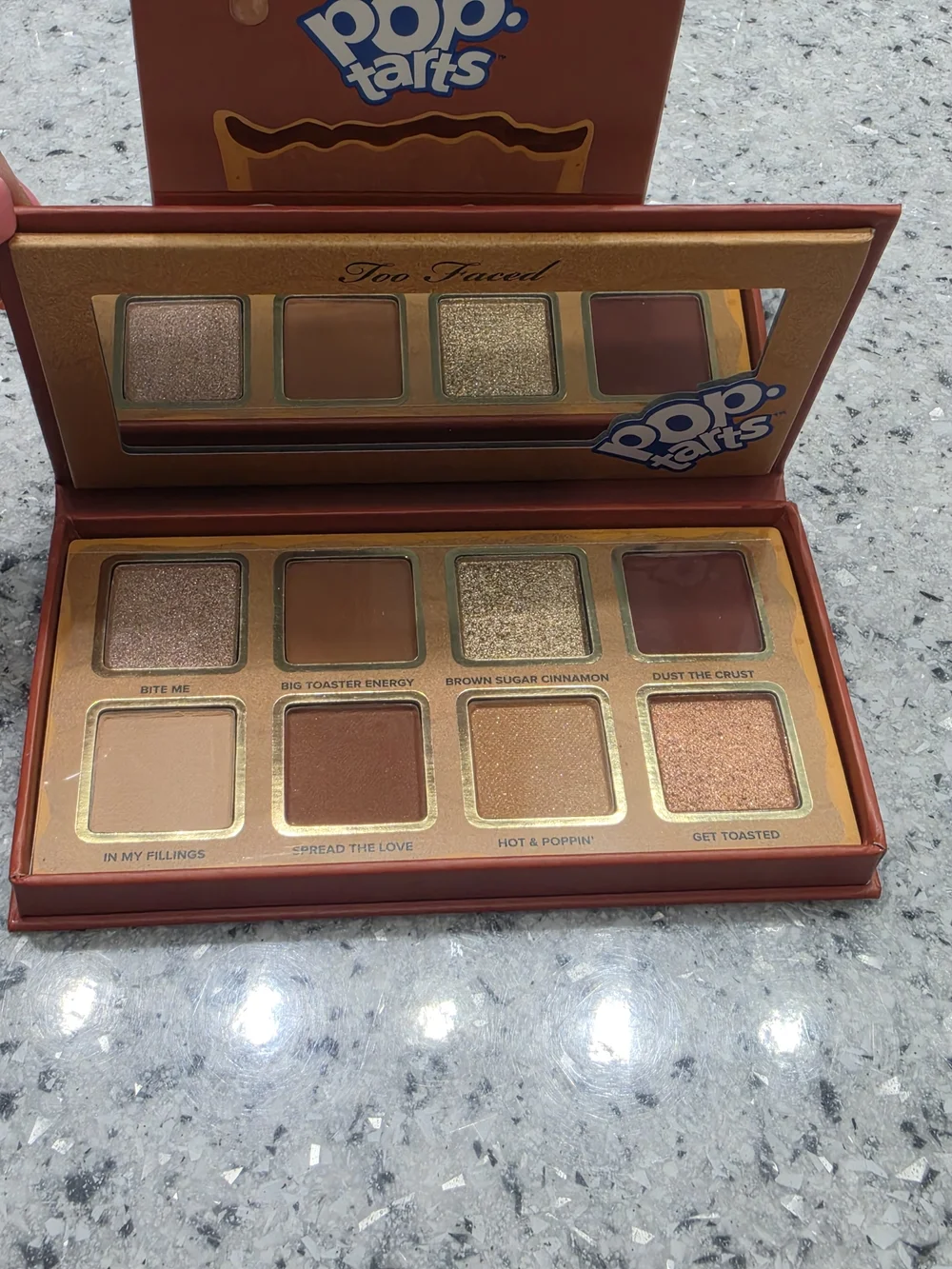 Too Faced Pop-Tarts Brown Sugar Cinnamon Eyeshadow Palette — Brown, Copper, Gold